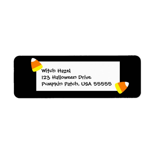 Etiqueta Little Halloween Candy Corn (Frente)
