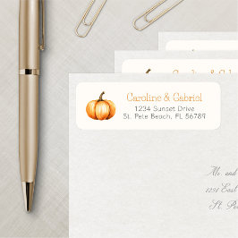 Etiqueta Little Pumpkin Autumn Shower Cumpleaños