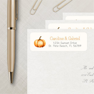 Etiqueta Little Pumpkin Autumn Shower Cumpleaños