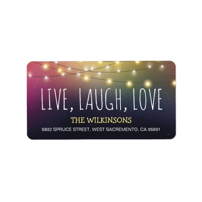 Etiqueta Live, Laugh, Love Navidades | Jolly Holiday (Frente)