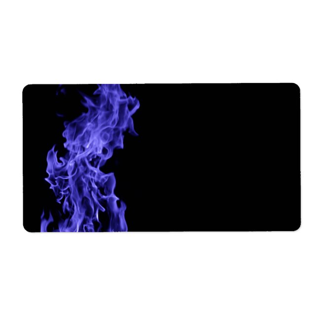 Etiqueta Llama azul (Frente)