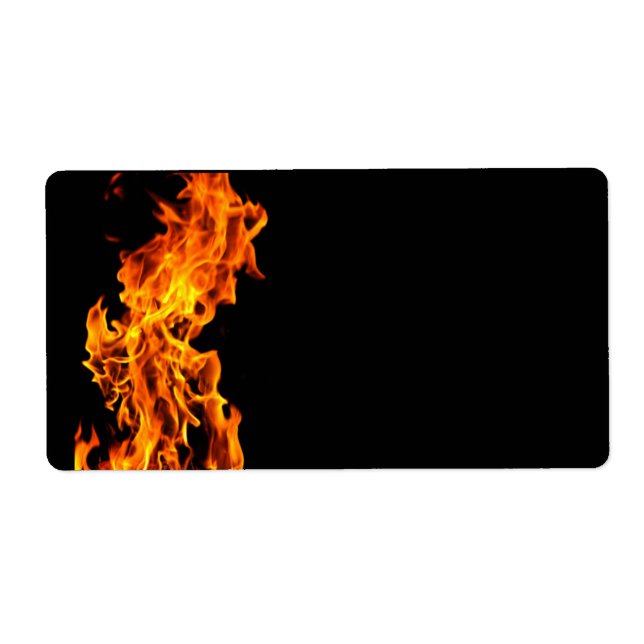 Etiqueta Llama naranja (Frente)