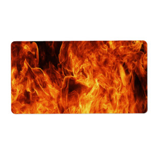 Etiqueta Llama naranja