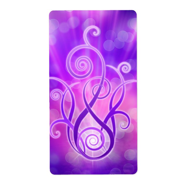 Etiqueta Llama Violenta / Incendio Violento (Frente)