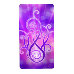 Etiqueta Llama violeta/fuego violeta