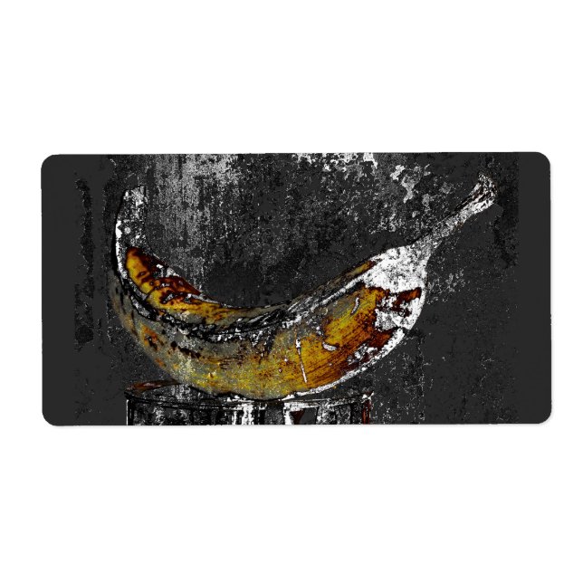 Etiqueta llano de plátano (Frente)