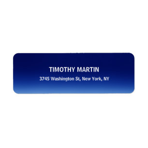 Etiqueta Llanta azul nocturna Elegante moderno único