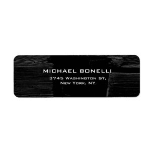 Etiqueta Llanura profesional de madera gris oscura negra el