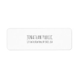 Etiqueta Llanura profesional moderna y sencilla