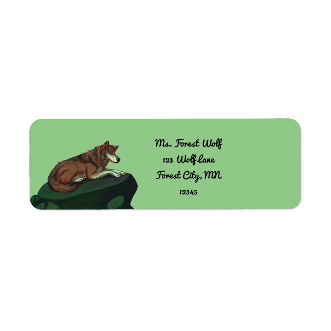 Etiqueta Lobo europeo (Frente)