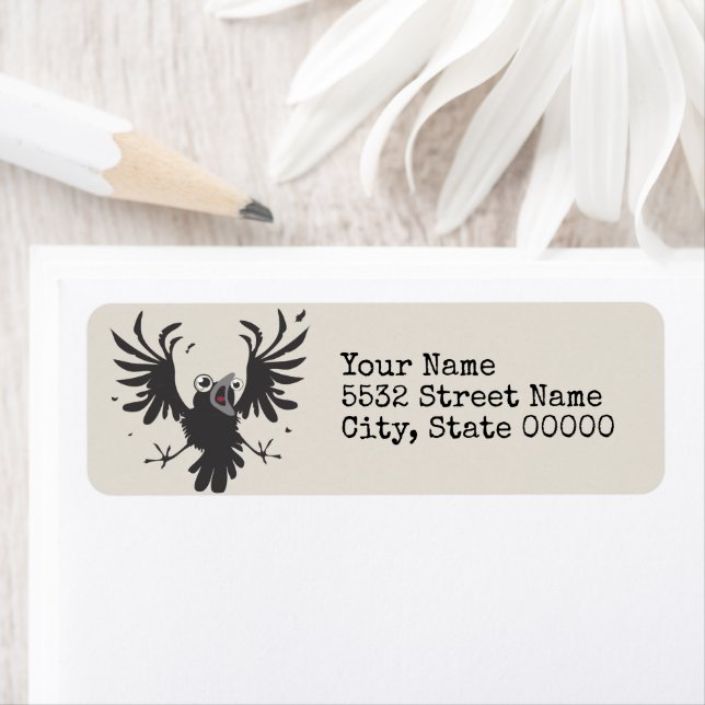 Etiqueta Loco Birb Raven (In situ)