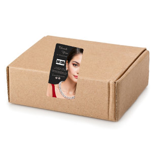 Etiqueta Logo de Brown Fashion Jewelry Business