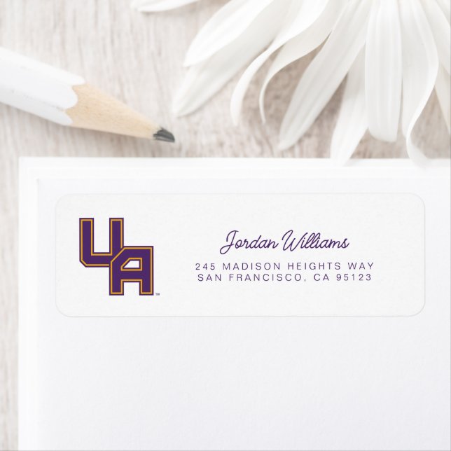 Etiqueta Logo de la Universidad de Albany (In situ)