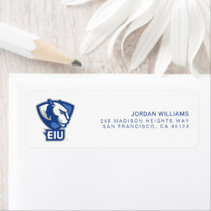 Etiqueta Logo de Panthers University del Este de Illinois