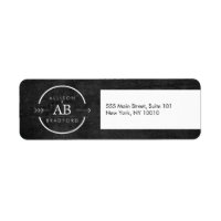 LOGO HIP & EDGY MONOGRAM con FLECHA en MADERA NEGR