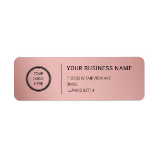 Etiqueta Logo Professional Business Return Address Label