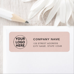 Etiqueta Logotipo comercial personalizado l marca Rubor ros
