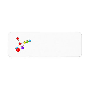 ETIQUETA LOGOTIPO DE GRÁFICOS COLORIDOS DE 700 ÁTOMOS DE