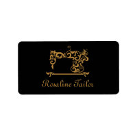 Logotipo de la máquina de coser de oro