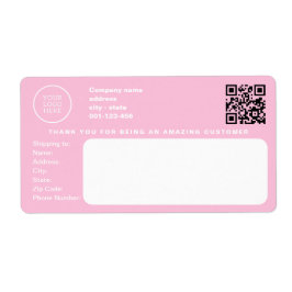 Etiqueta Logotipo de la moderna empresa de negocios - Rosa 