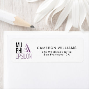 Etiqueta Logotipo de Mu Phi Epsilon