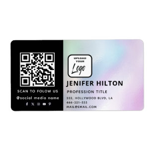 Etiqueta logotipo de personalizado iconos minimalistas de l