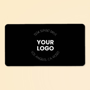 Etiqueta Logotipo de su empresa y texto personalizado Bla