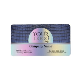 Etiqueta Logotipo del personalizado y nombre de la empresa 