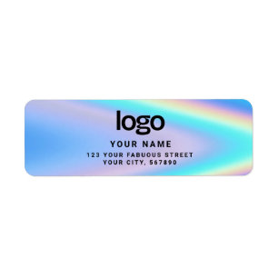 Etiqueta Logotipo empresarial holográfico personalizado de