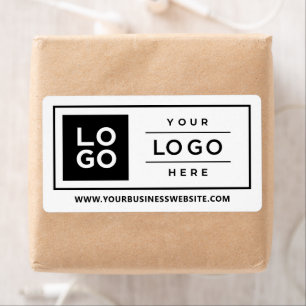 Etiqueta Logotipo Empresarial Personalizado Blanco Sitio We