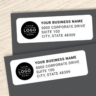 Etiqueta Logotipo Empresarial Personalizado Dirección de De