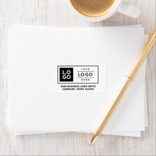 Etiqueta Logotipo Empresarial Personalizado Dirección de En