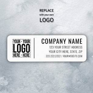Etiqueta Logotipo Empresarial Personalizado Empresa Corpora
