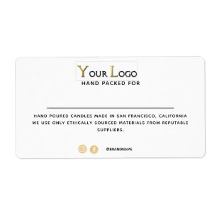 Etiqueta Logotipo personalizado de envío en medios sociales