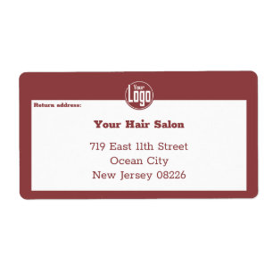 Etiqueta Logotipo Personalizado de Envío para Empresas Pequ