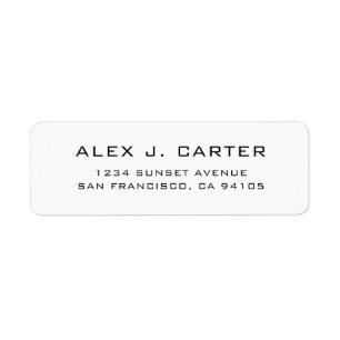 Etiqueta Logotipo personalizado de la empresa de dirección