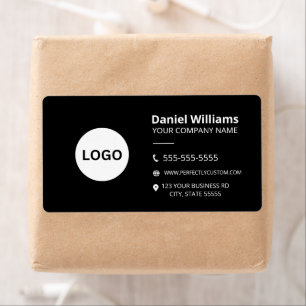 Etiqueta logotipo personalizado modernista minimalista