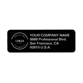 Etiqueta Logotipo profesional mínimo para empresas Blanco n