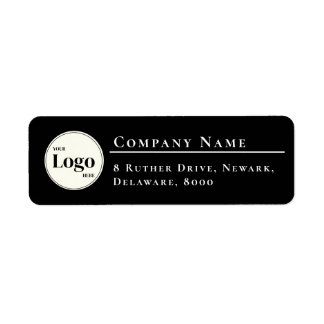 Etiqueta Logotipo simple de la compañía: dirección de retor