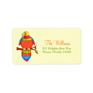 Etiqueta Loro tropical de LGC