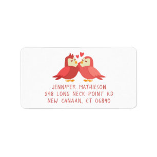 Etiqueta Loros Lindos Bodas Burgundy Rojo Despedida de Solt