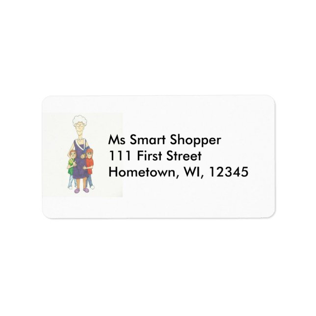 Etiqueta Los abuelos no patinan (Frente)