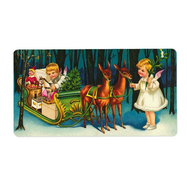 Etiqueta Los ángeles en camino (Frente)