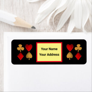 Etiqueta Los cuatro palos, personalizados