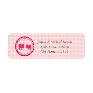 Etiqueta Los elefantes de gingham de moda y a la moda en el