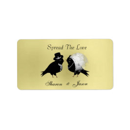 Etiqueta Los Favores De La Boda Jam Jar Labels Difunden El