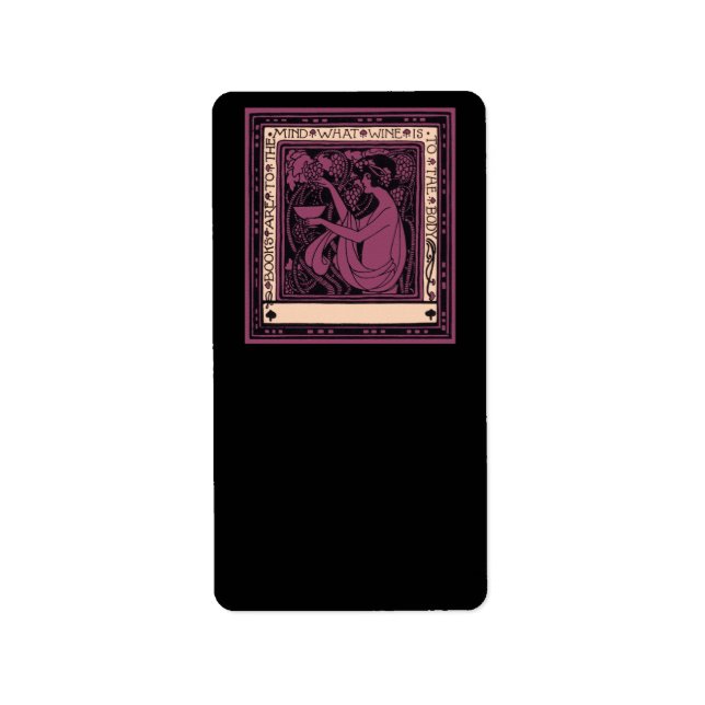 Etiqueta Los libros son para la mente (Frente)