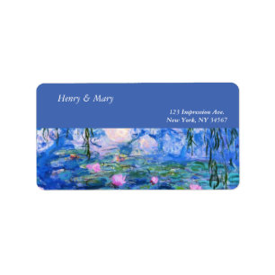 Etiqueta Los lirios de agua del Monet