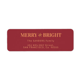 Etiqueta Los Navidades elegantes merry y Bright devuelven l