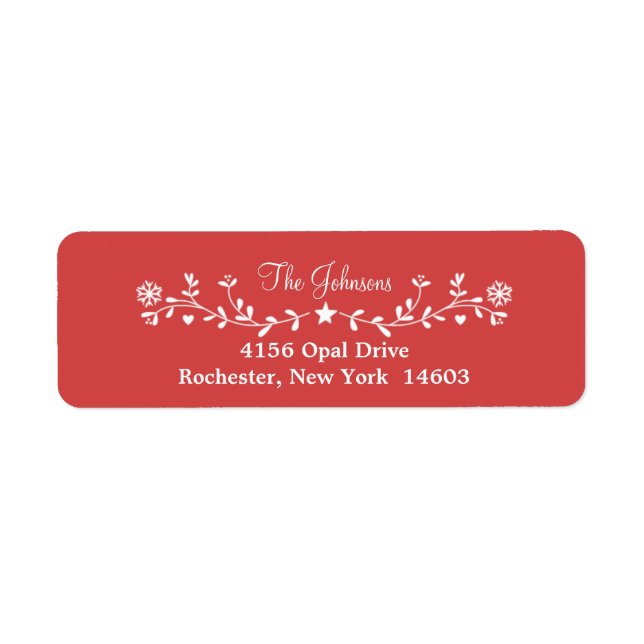 Etiqueta Los Navidades rojos del folk animan (Frente)